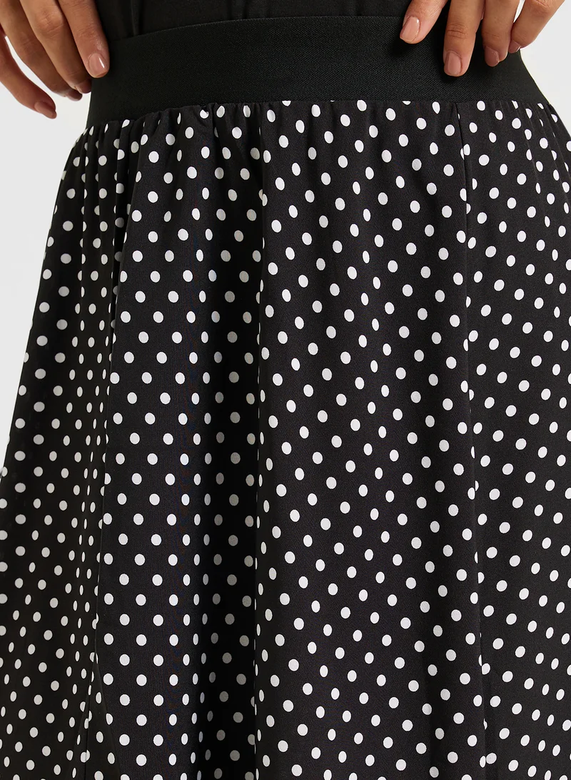 ELLA Polka Dot Print Skirt