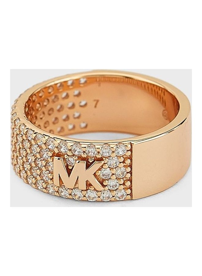 مايكل كورس خاتم مفصل بشعار Mk للنساء - Image 1