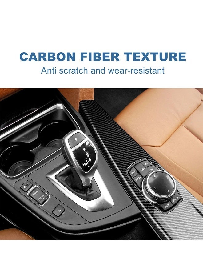 KUNGKIC Multimedia Panel Center Gear Shift ABS Carbon Fiber Texture Sticker for BMW 3 4 Series 3GT F34 F30 F31 F32 F36 320i LHD - Image 5