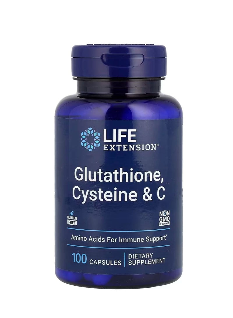 Life Extension Glutathione Cysteine & C 100 Capsules - Image 1