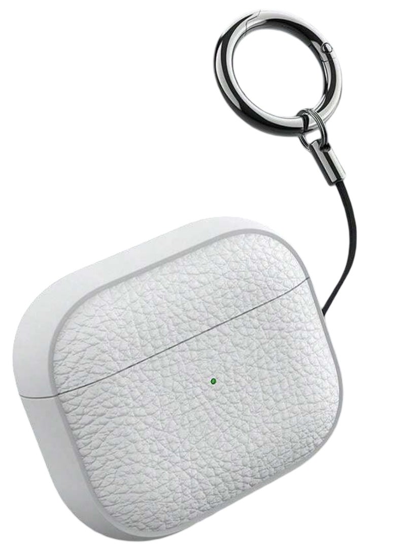 AirPods 4th Generation Case, Compatible with AirPods 4 Gen (2024) (USB-C), Compatible with MagSafe, Drop Protection Cover with Lanyard, Orbit Hybrid Case, White
