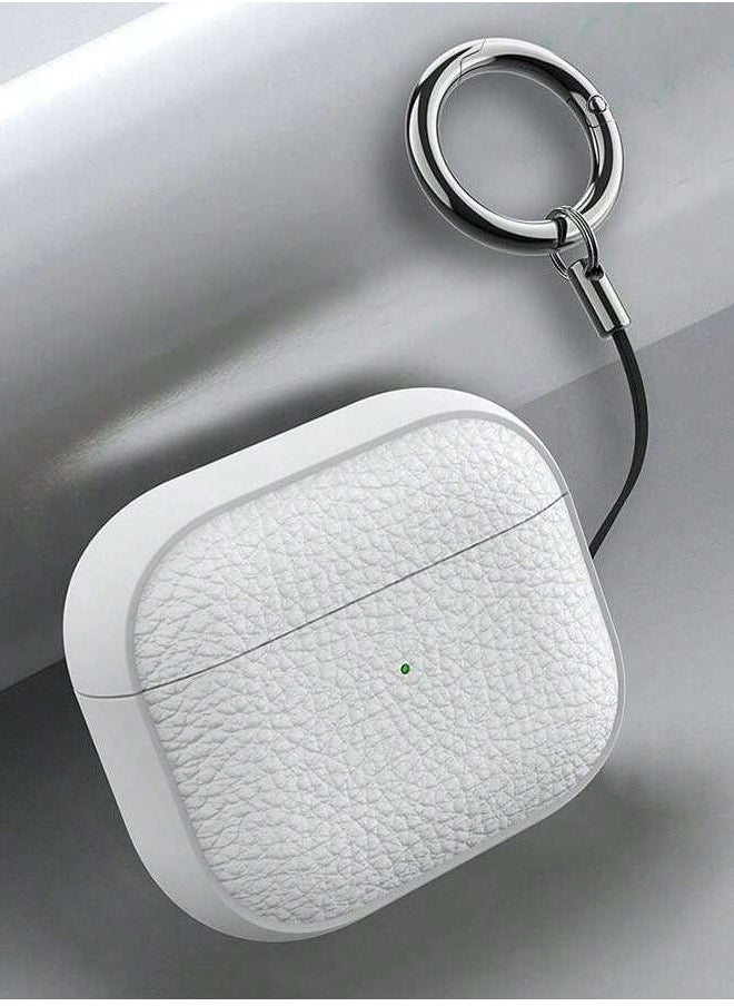 AirPods 4th Generation Case, Compatible with AirPods 4 Gen (2024) (USB-C), Compatible with MagSafe, Drop Protection Cover with Lanyard, Orbit Hybrid Case, White