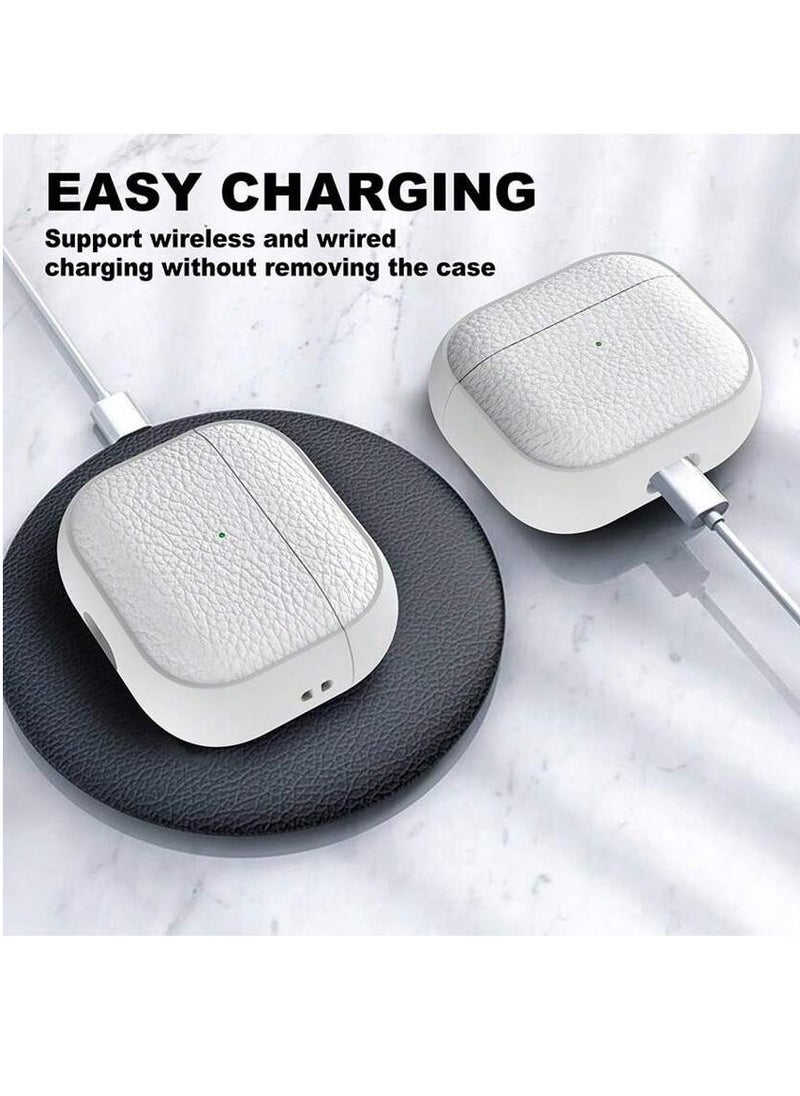 AirPods 4th Generation Case, Compatible with AirPods 4 Gen (2024) (USB-C), Compatible with MagSafe, Drop Protection Cover with Lanyard, Orbit Hybrid Case, White