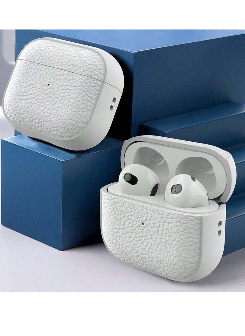 AirPods 4th Generation Case, Compatible with AirPods 4 Gen (2024) (USB-C), Compatible with MagSafe, Drop Protection Cover with Lanyard, Orbit Hybrid Case, White