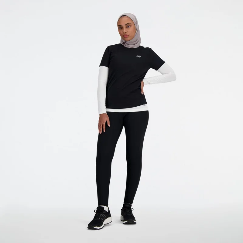 New Balance  Women's Sport Essentials Heathertech T-Shirt for Women | Best Price UAE