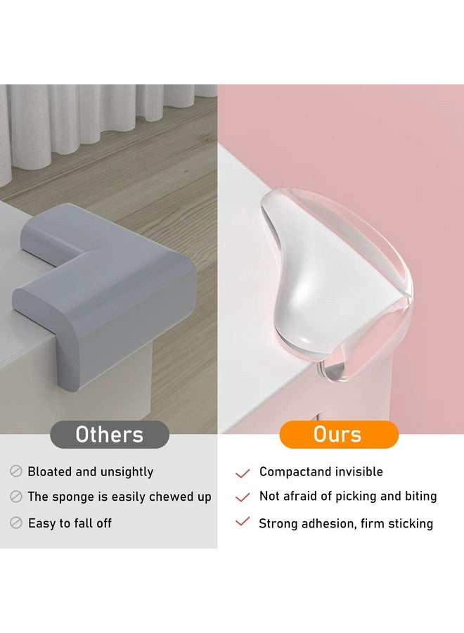 CHENYA 16 Pack Clear Corner Protectors for Furniture,Table Corner Protectors,Furniture Corner Guard & Edge Safety Bumpers for Table Edges & Sharp Corners(L Shape) - Image 3