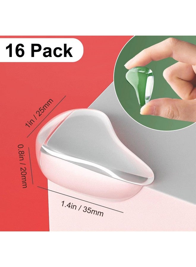 CHENYA 16 Pack Clear Corner Protectors for Furniture,Table Corner Protectors,Furniture Corner Guard & Edge Safety Bumpers for Table Edges & Sharp Corners(L Shape) - Image 2