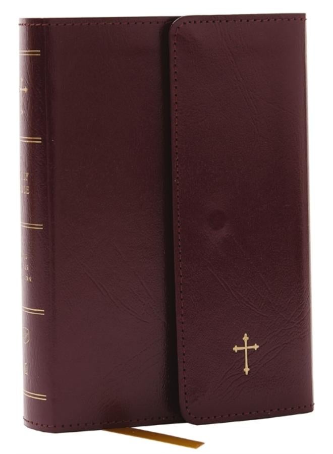 KJV Holy Bible: Compact with 43,000 Cross References, Burgundy Leatherflex with flap, Red Letter, Comfort Print: King James Version 