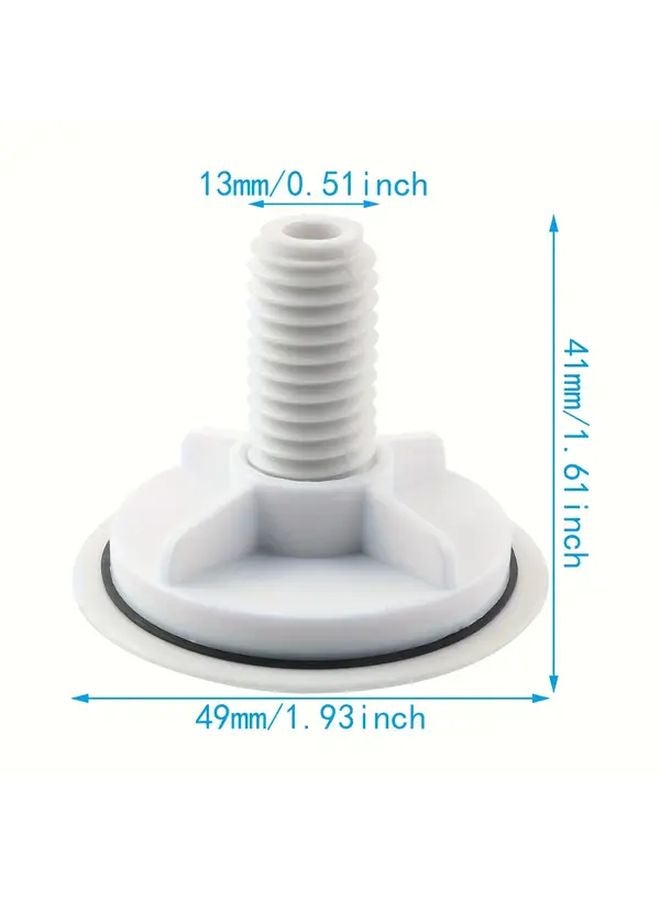 2pcs White and Black Plastic Sink Hole Covers Dust Proof Faucet Accessories Easy Installation - Image 4