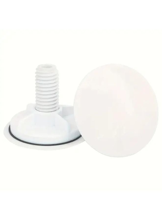 2pcs White and Black Plastic Sink Hole Covers Dust Proof Faucet Accessories Easy Installation - Image 3