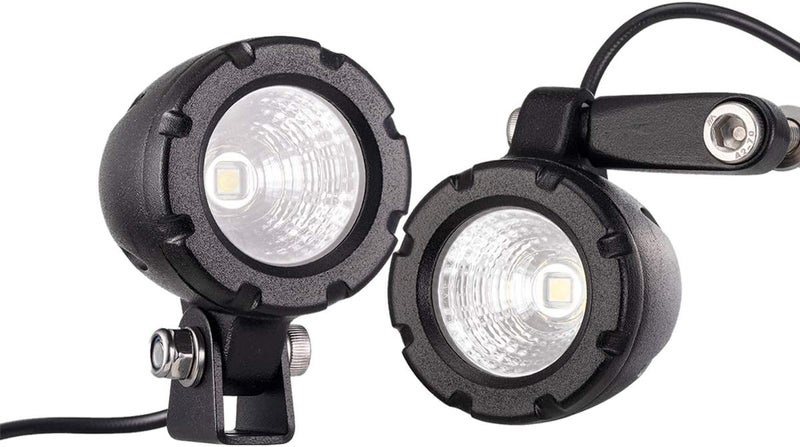 Lightronic Offroad 1.7" Round Motorcycle LED Fog Light Pods, 6000K Cool-White Long Range Flood Beam, Rugged Die-Cast Aluminum Housing, Corrosion Resistant Waterproof, 12V/24V DC, 2-Pack - Image 4