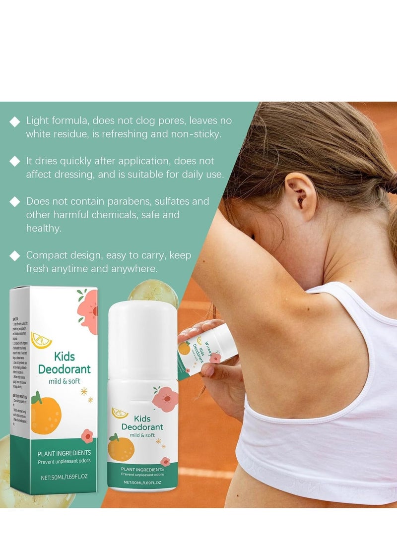 وي مزيل عرق للأطفال والمراهقين ، خالي من الألومنيوم ، خالي من الكحول ، خالي من البارابين ، حماية من الرائحة لمدة 24 ساعة ، رائحة منعشة نظيفة ، للأطفال والمراهقين ، مزيل عرق مضاد للحساسية 50 مل (أبيض) - Image 4
