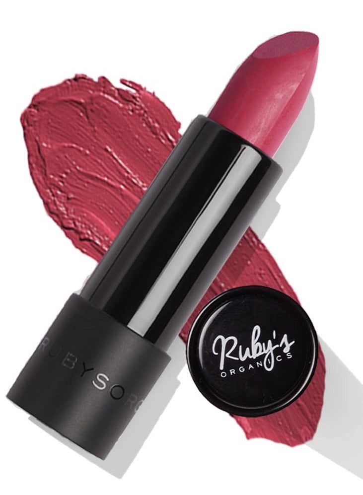 روبيز أورجانيك أحمر شفاه وردي الروبارب - شبه لامع - 3.7غم - Image 1