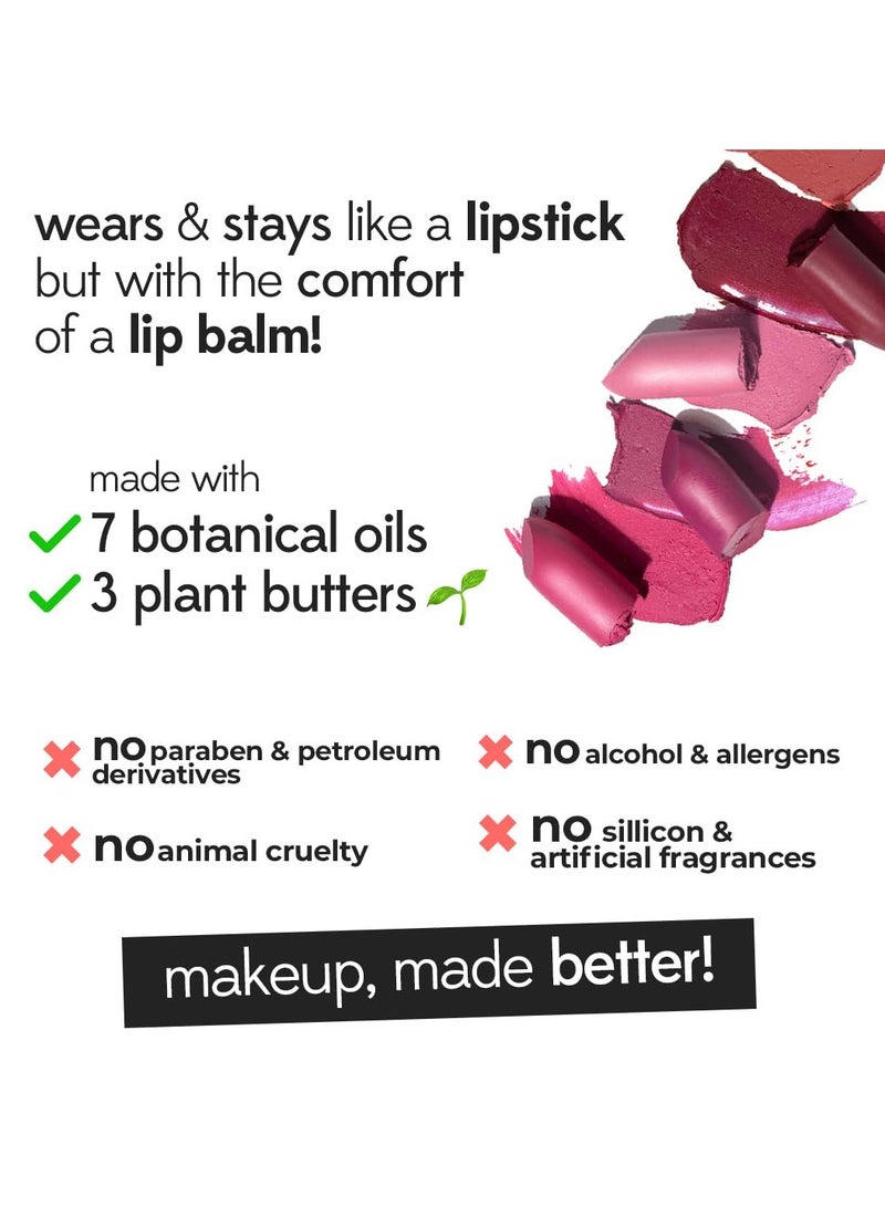 روبيز أورجانيك أحمر شفاه وردي الروبارب - شبه لامع - 3.7غم - Image 2