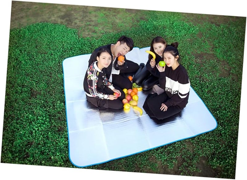 حصيرة نزهة مزدوجة الجوانب من فيلم الألومنيوم مقاومة للماء وقابلة للحمل للتخييم والشاطئ - Image 4