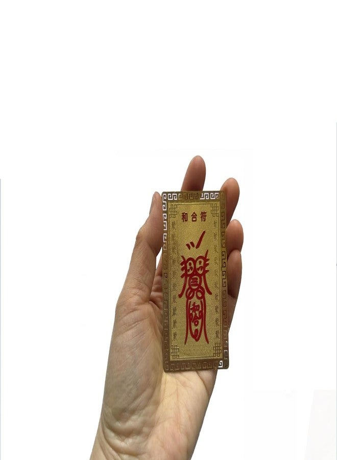 DMtse Chinese Feng Shui Two Gods of Fairies Amulet Card Good Luck Symbol Comes Good Love Relationships Harmony Work Fortune Prosperous Success - Image 4