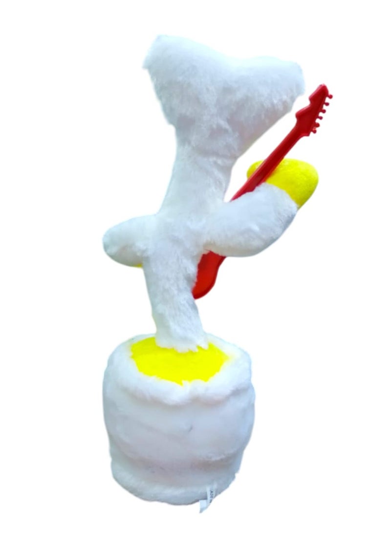 Generic - Huggie Waggy Stuffed Toy that repeats sound and dances to music for kids Multi Color - Image 1