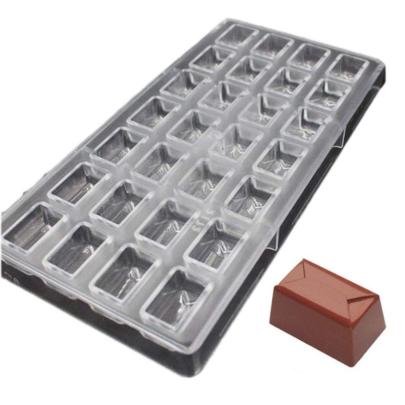 Grainrain polycarbonate chocolate mold polycarbonate chocolate bar mould rectangle envelope diy candy pastry bakeware tools 19329