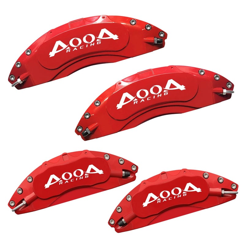 AOOA Aluminum Red Brake Caliper Covers with White Character fits Dodge Durango SXTGTRT 20212024 and Jeep Grand Cherokee 20172021 Set of 4