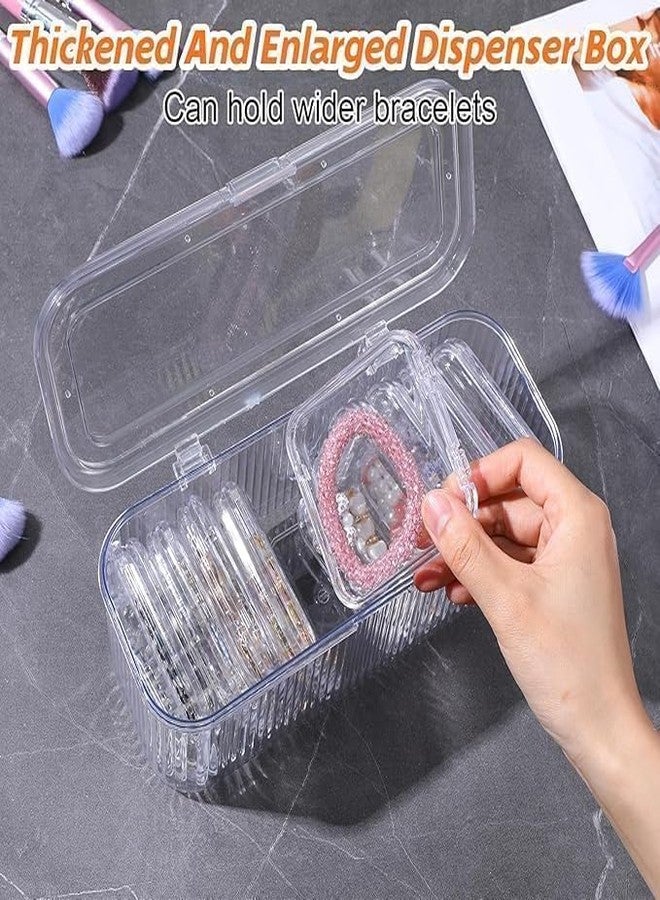 NETZILLA صندوق مجوهرات أكريليك من NETZILLA مع 12 علبة تخزين صغيرة | صندوق تخزين مجوهرات شفاف مقاوم للأكسدة، محمول، مناسب للأقراط والخواتم والأساور والقلائد والساعات للنساء والفتيات [عبوة من قطعة واحدة] - Image 2