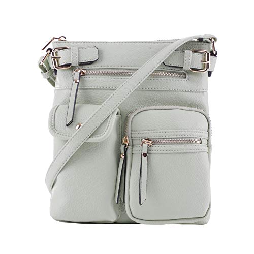 SG SUGU Katie Lightweight Medium Crossbody Bag Shoulder Bag with Multi Pocket for Women | Mint - Image 1