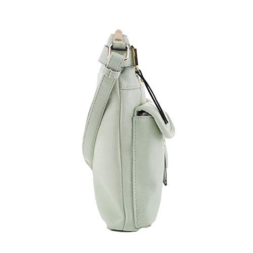 SG SUGU Katie Lightweight Medium Crossbody Bag Shoulder Bag with Multi Pocket for Women | Mint - Image 2