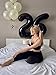 IWERP Black 40 Inch Number Balloon 6th Birthday Decorations for Girl and Boy Unisex Reusable SelfSealing Gold Accents Party Supplies 1 Piece - Image 4