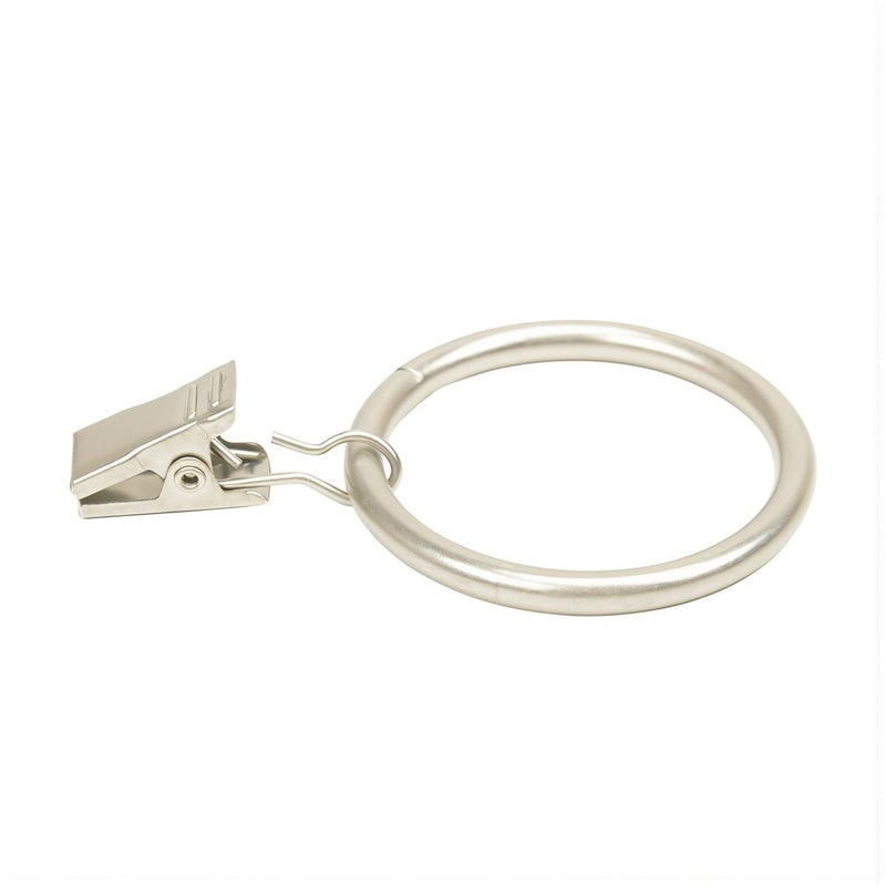 Curtain Rings Red Bronze 25mm Diameter Metal Clips Rust Proof Roman Rod Drape Holders - Image 1