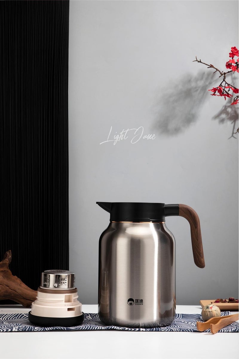 Model 9068 Large Capacity Thermal Teapot, 304 Stainless Steel Body, Random Color, Long Time Warm Keeping - Image 3