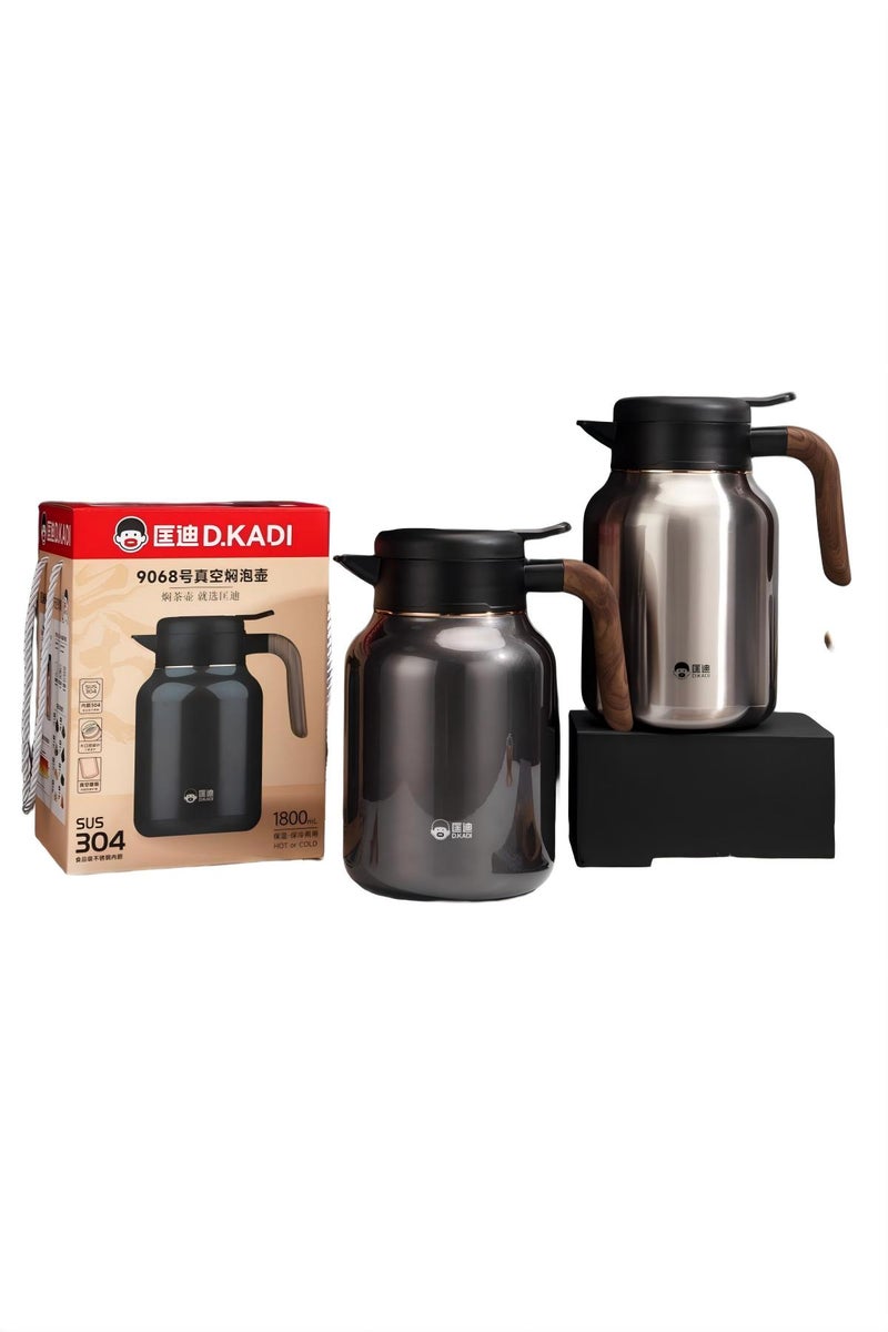 Model 9068 Large Capacity Thermal Teapot, 304 Stainless Steel Body, Random Color, Long Time Warm Keeping - Image 1