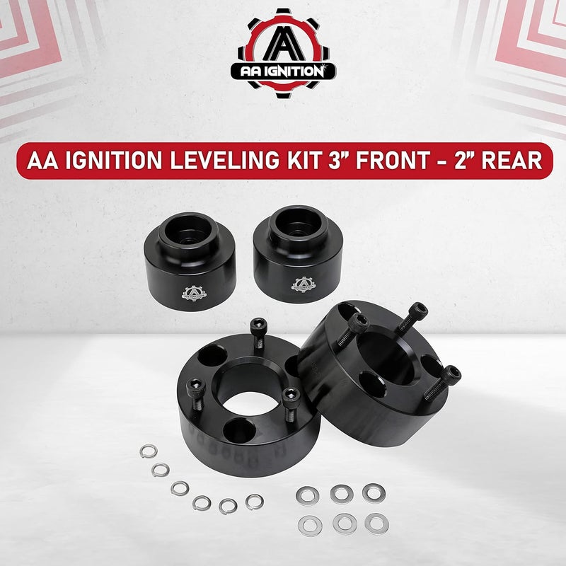 AA Ignition 3 Inch Front and 2 Inch Rear Leveling Kit for Dodge Ram 1500 4WD (2009-2018) - Image 5