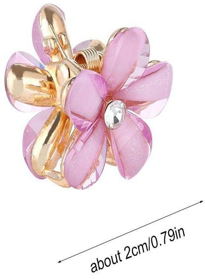 ANNACREATIONS ANNA CREATIONS 3 Pcs Korean Style Mini Hair Claw Clip Mini Clutcher Hair Accessories set For Women and Girls (Purple) - Image 5