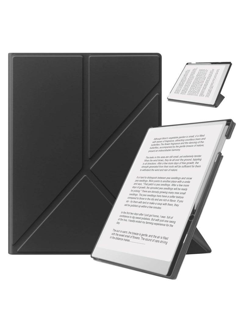 **غطاء Remarkable Paper Pro 11.8 بوصة (إصدار 2024) - بتصميم حامل قابل للطي مستقر وحقيبة قلم، مناسب للموديلات التي تتميز بشاشة ملونة مقاس 11.8 بوصة ووظيفة النوم/الإيقاظ التلقائي.**