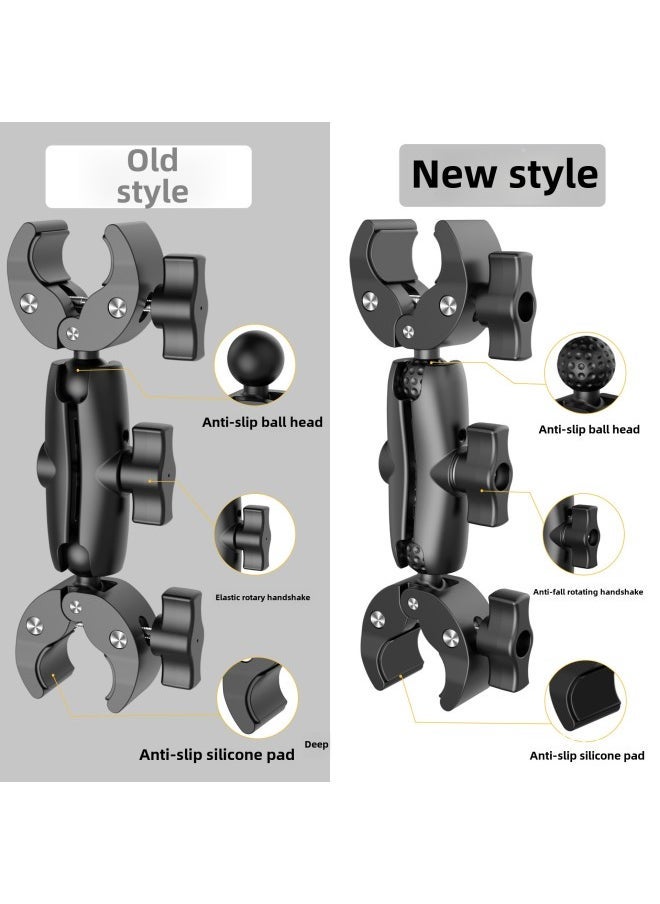 Upgraded Motorcycle Double-headed Strong Clip Sports Camera Motorcycle Strong Clip Invisible Selfie Stick Double Fixed Riding-Color:Upgraded Single Head 6CM Strong Clip + Ball Head + Screw - Image 2