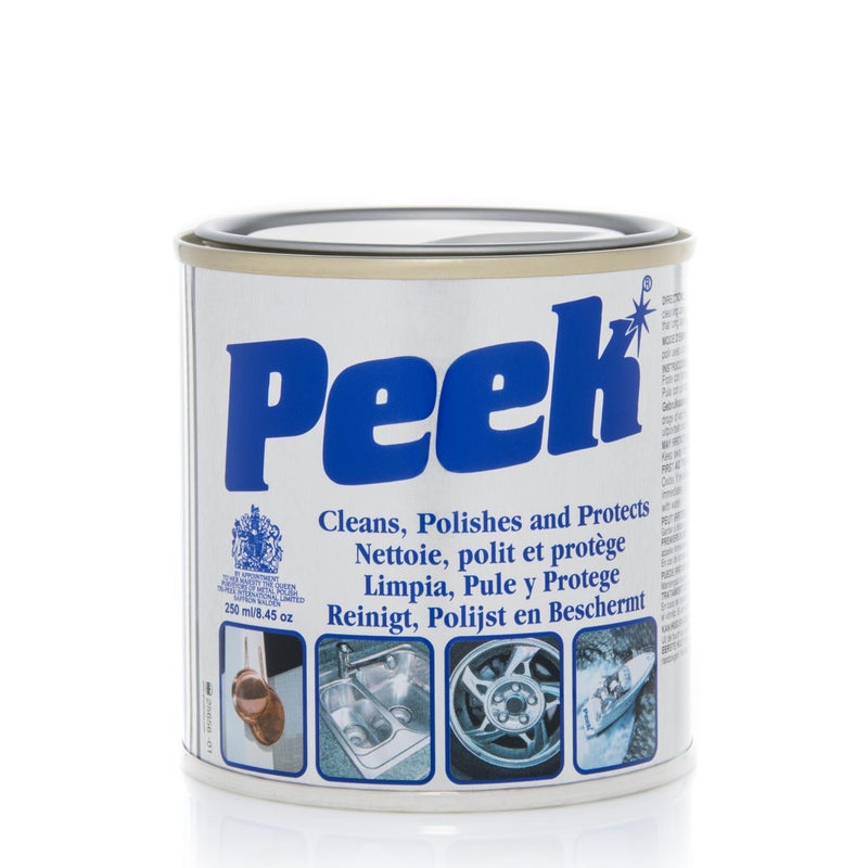 Peek 33700 Metal Cleaner Polishing Compound Paste to Clean, Polish, Shine and Protect Stainless Steel, Silver, Chrome, Fibreglass and Ceramic, 250ML - Image 1