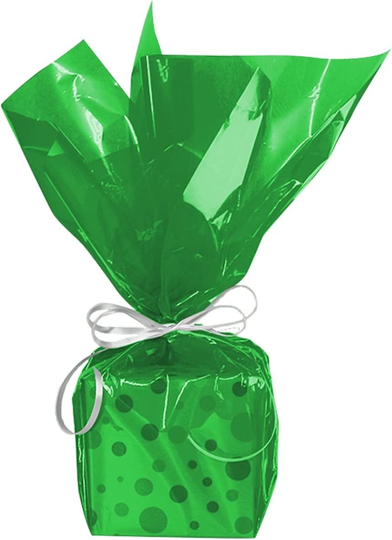 Tickjoy 200 ft Green Cellophane Wrap Roll (16 In x 200 Feet) - 2.5 Mil Thick for Gift Baskets, Bouquets, Party Decorations - Image 5