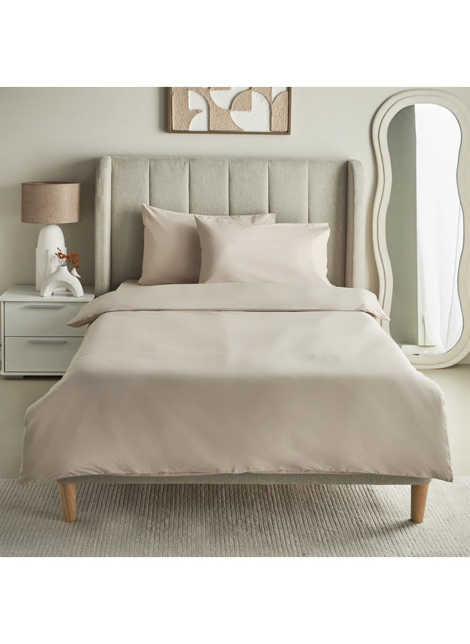 Home Box Purely-percale 2-Piece 300TC Percale Single Duvet Quilt Cover Set 200 x 135 cm  - Image 3