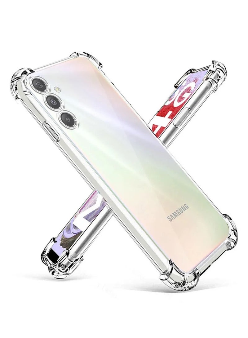 Case for Samsung Galaxy M34 5G Clear Cover Case soft TPU Transparent Back Protective Case shock Absorbent Reinforced Corner for Samsung Galaxy M34 5G - Image 2
