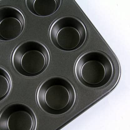 SAJAG 12 Slot Small Size Mini Carbon Steel Cups Dishwasher Safe NonStick Muffins Cupcake Pancake Baking Moulds Tray - Image 4