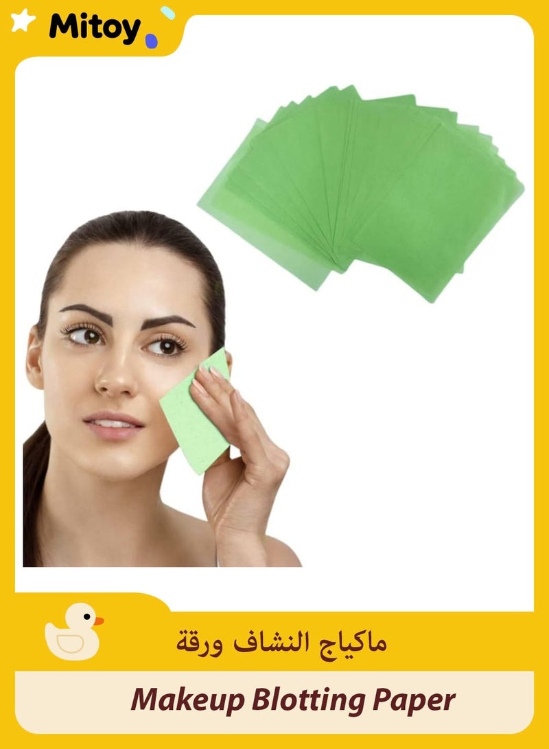 Mitoy 100 Sheets Makeup Blotting Paper Oil Blotting Sheets for Face - Image 1