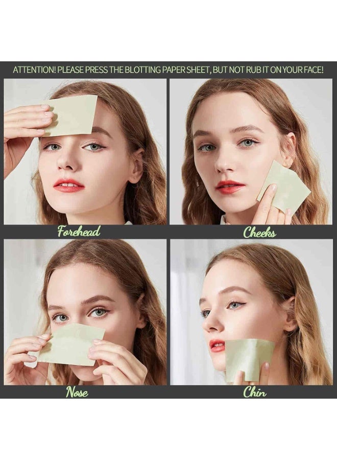 Mitoy 100 Sheets Makeup Blotting Paper Oil Blotting Sheets for Face - Image 2