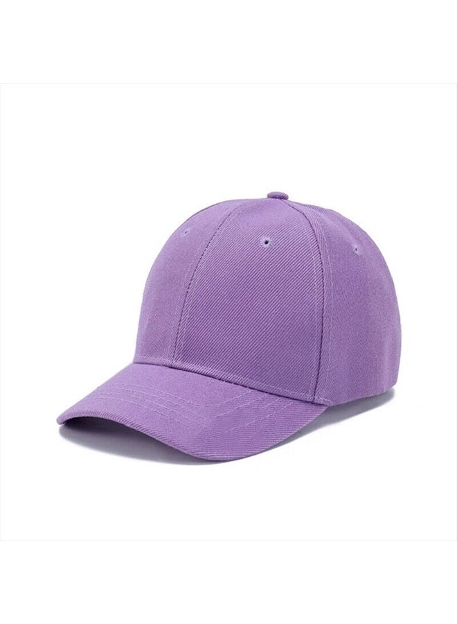 Boolavard Kids Boy Girl Baseball Cap Hat Soft Lightweight Adjustable Size for 2-9 Years (Light Purple)  - Image 1