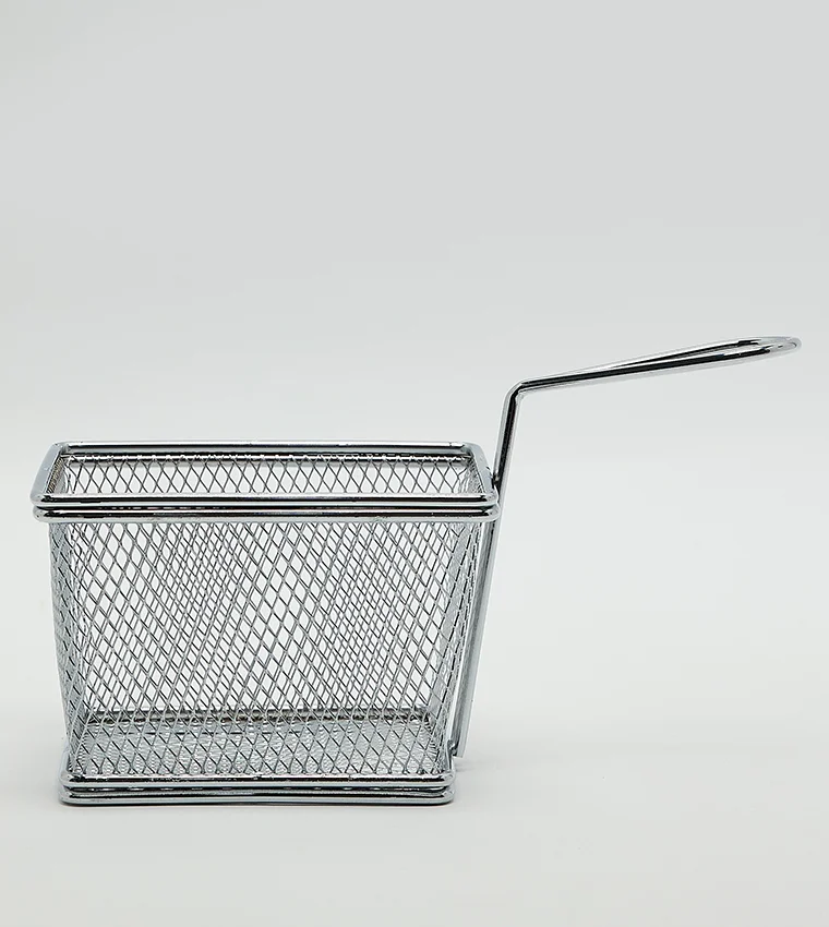 Martha stewart Fry Basket 18x11cm Silver