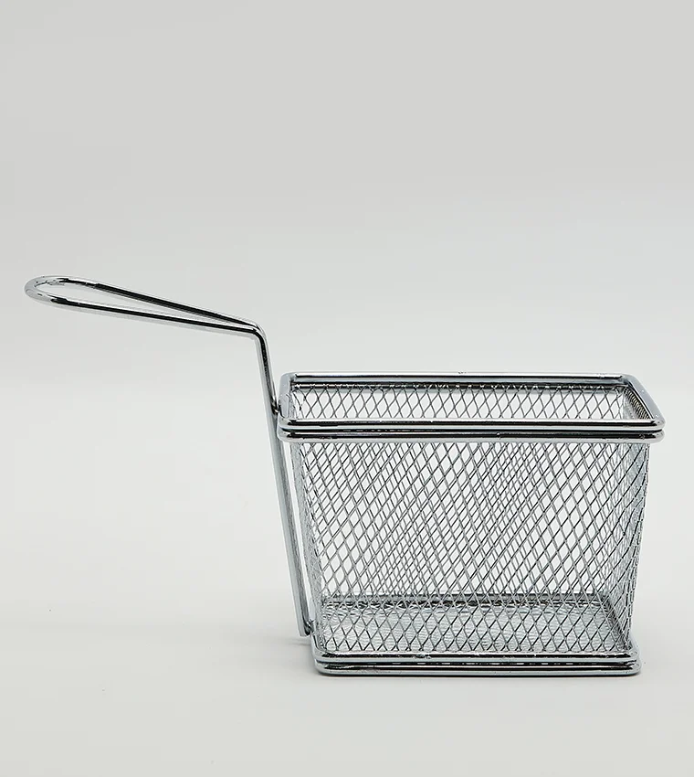 Martha stewart Fry Basket 18x11cm Silver