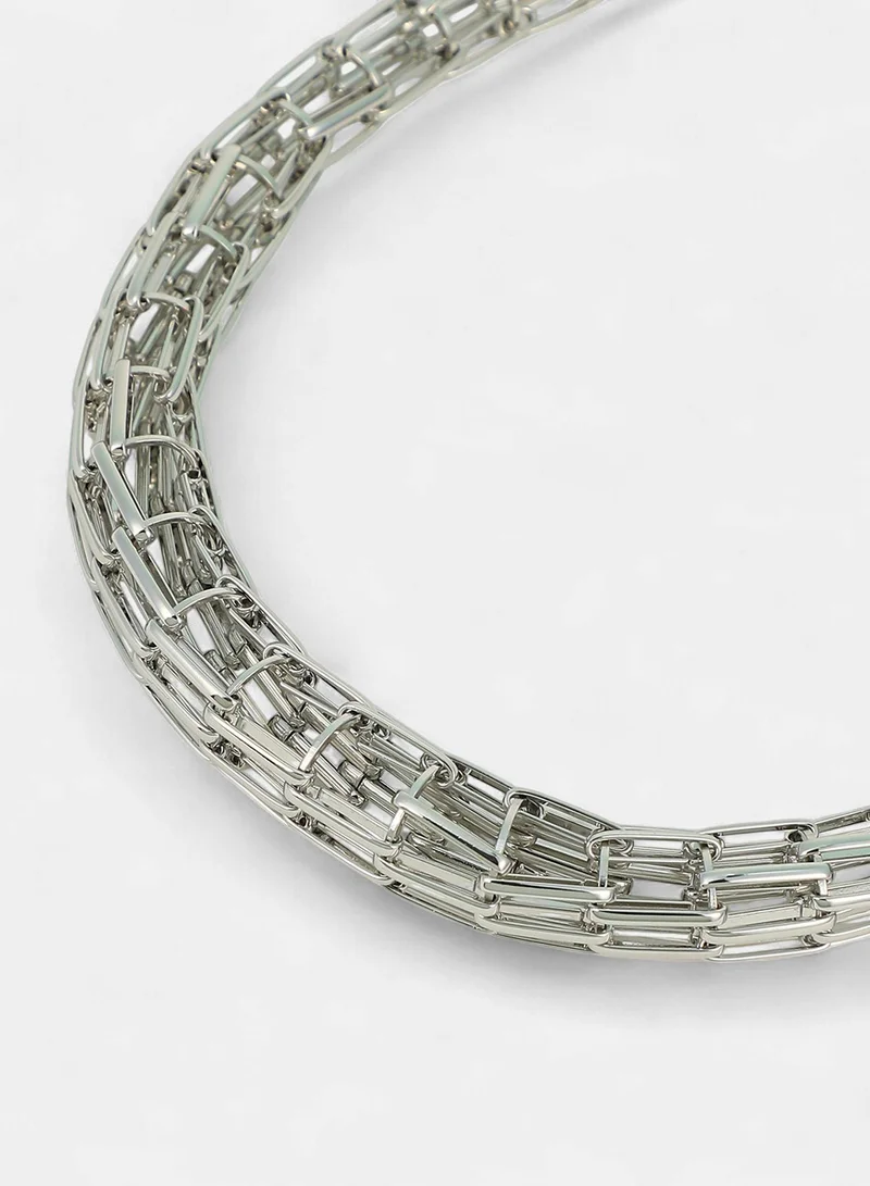 SOHI  Women's Braid Pin-Link Necklace for Women | Best Price UAE