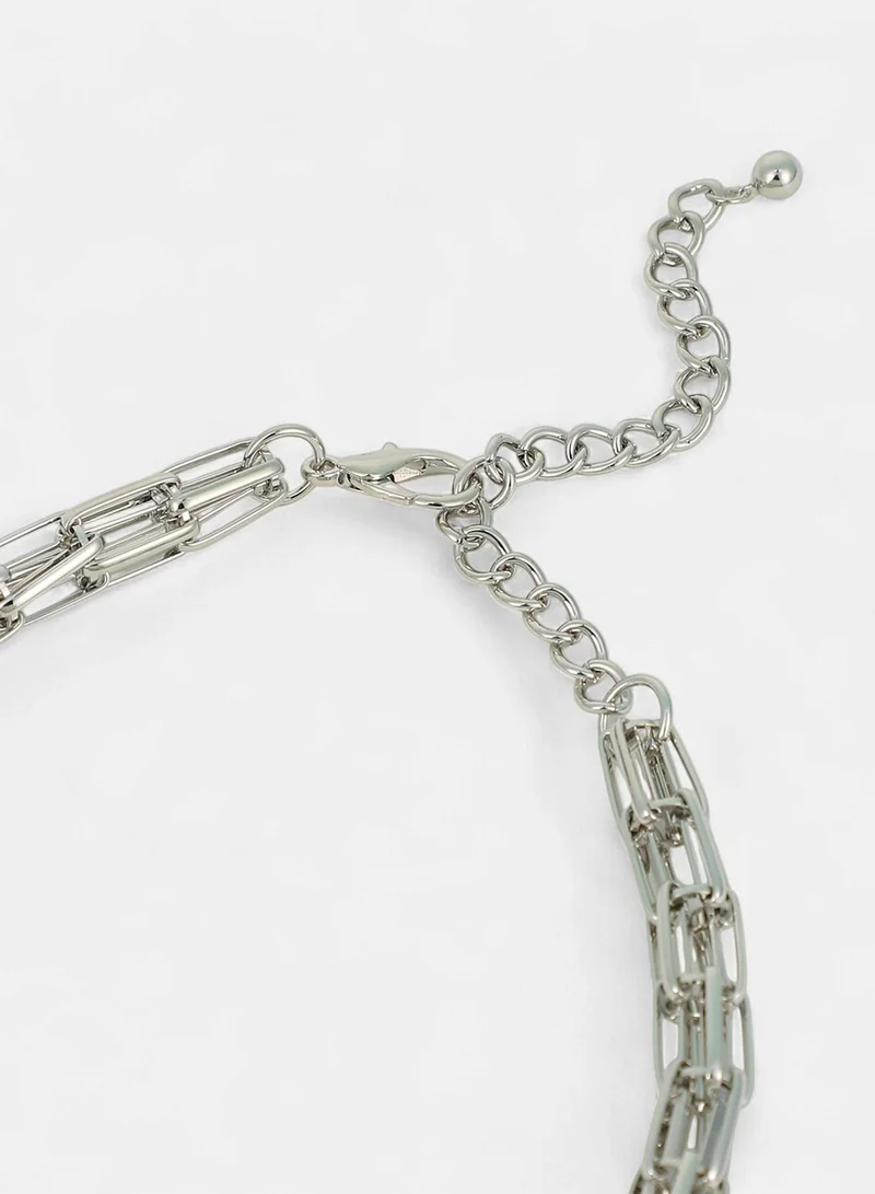 SOHI  Women's Braid Pin-Link Necklace for Women | Best Price UAE