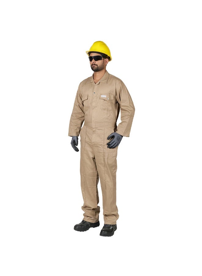 Vaultex B100 200GSM Cotton Coverall, Beige, XL - Image 1