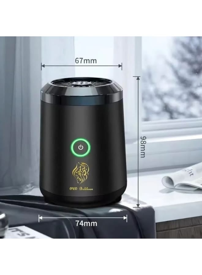 traditious Portable USB Smart Incense Burner – Rechargeable Electronic Arabic Oud Burner with LED Battery Indicator, Compact Bukhoor Diffuser for Home, Office & Car - Image 4