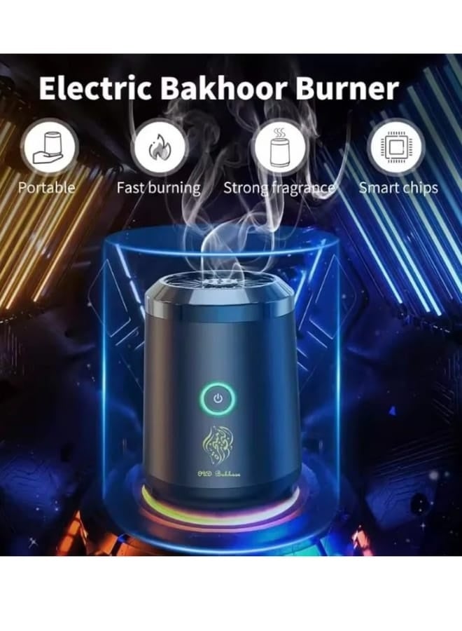 traditious Portable USB Smart Incense Burner – Rechargeable Electronic Arabic Oud Burner with LED Battery Indicator, Compact Bukhoor Diffuser for Home, Office & Car - Image 5
