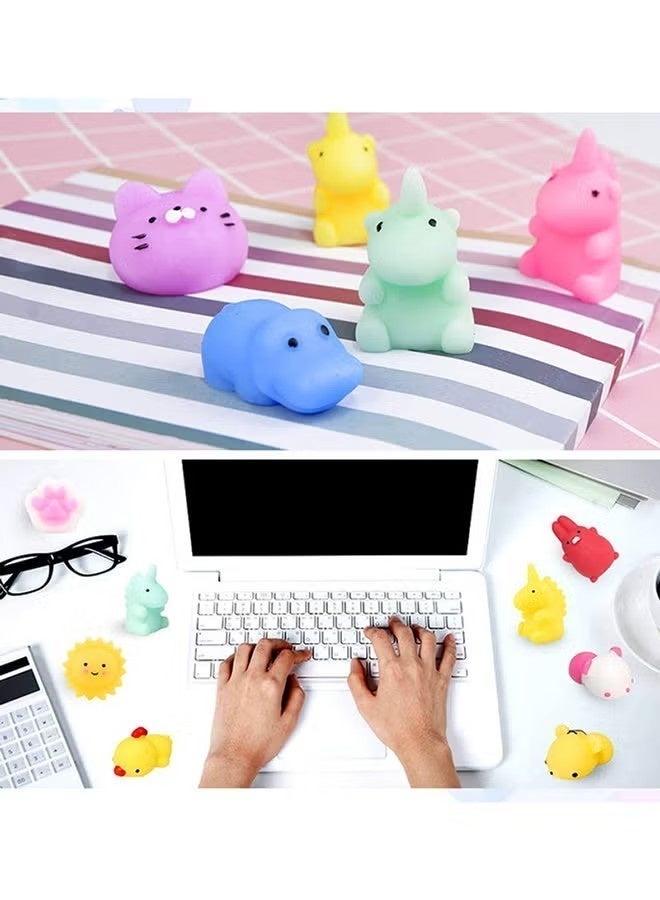 50-Piece Unicorn Squishy Toy Set, Stress Relief Fidget Toys, Elastic Soft Silicone Washable Squeeze Toys, Kids Gift Party Favor Assortment, Multicolor Random Style - Image 4